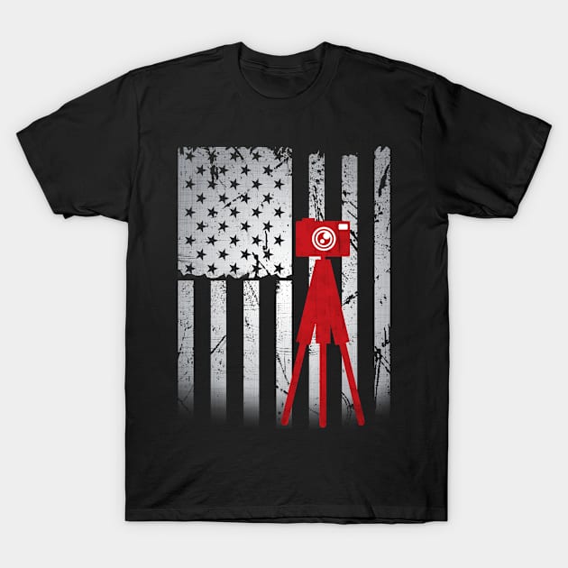 Usa American Flag Photography T-Shirt by missalona